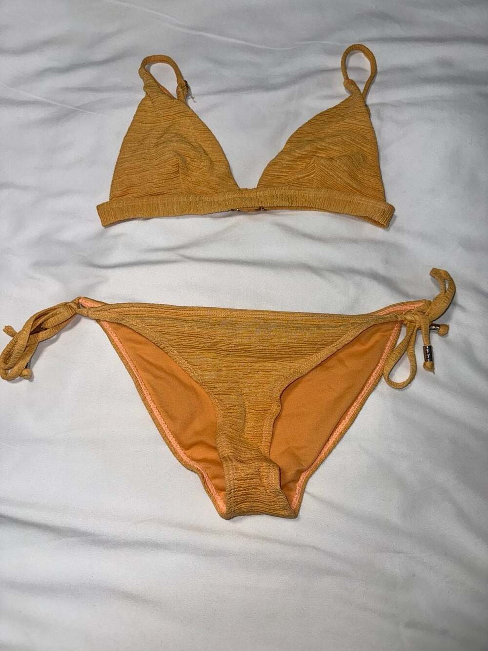 Heat Wave Textured Bikini Set Size S
